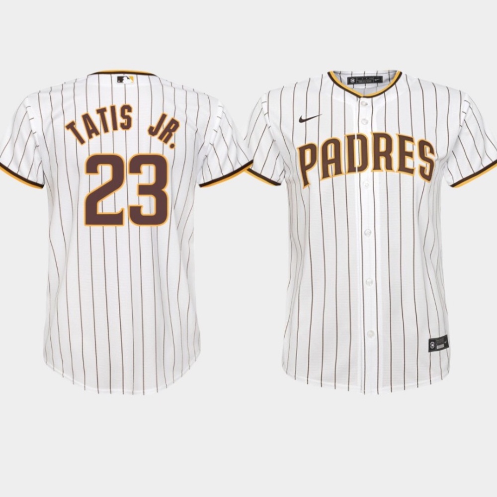 Youth San Diego Padres Fernando Tatis Jr. #23 White Replica Home Jersey